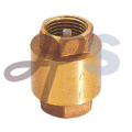 Brass spring check valve with brass core